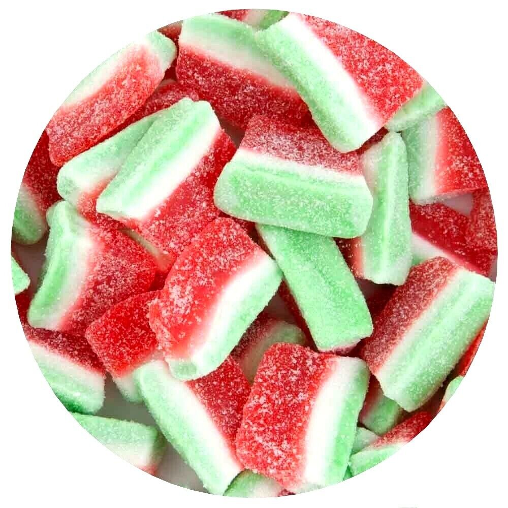 Watermelon Slices FIZZY SOUR 400g Grams Pick n Mix RETRO SWEETS Party Bags SALE