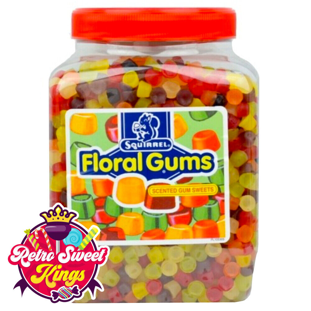 Squirrel Floral Gums Scented Retro Sweets Pick 'N' Mix Chewy Gums Valentines Day